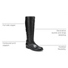 image:imageVionic Womens Rochelle Fashion Boot Black Leather